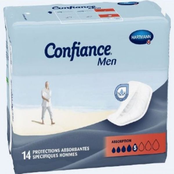 Confiance Men absorption 5 taille L 14 protections