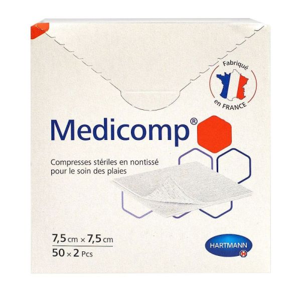 Medicomp Compresse St Nt 7,5cmx7,5cm Bt50