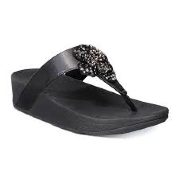Fitflop Lottie Corsage Toe-thong Black 39