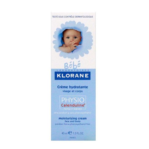 Bébé crème hydratante Klorane x 40 ml