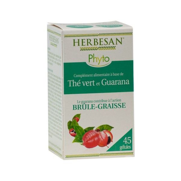 Herbesan Phyto Thé vert et Guarana Brûle-graisse 45 gélules