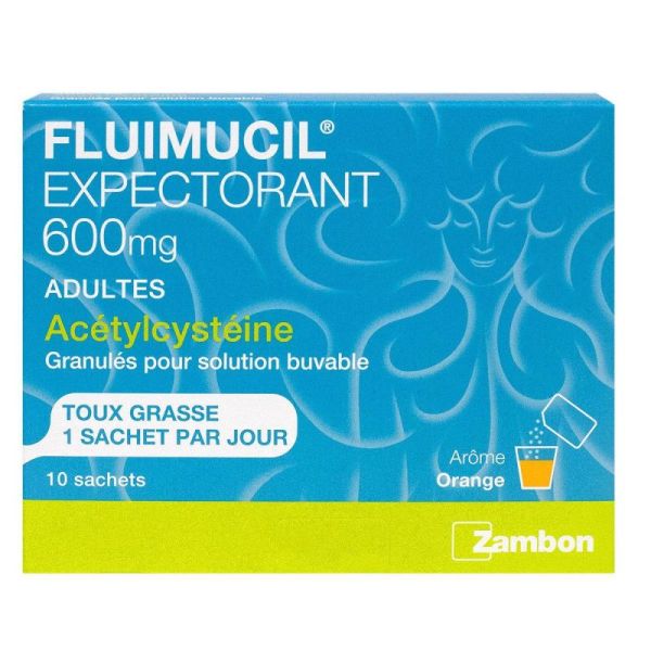 Fluimucil Expec 600mg Ad. S.10