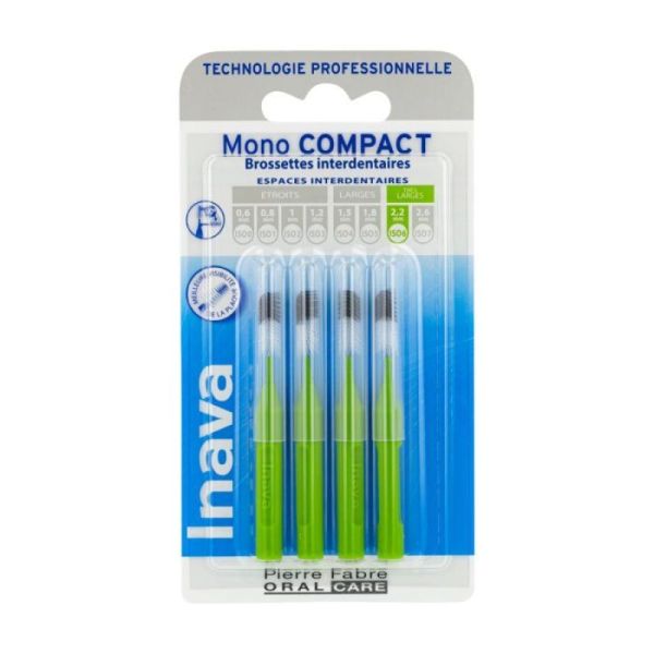 Inava Mono Compact Brossettes Vert Blisx4