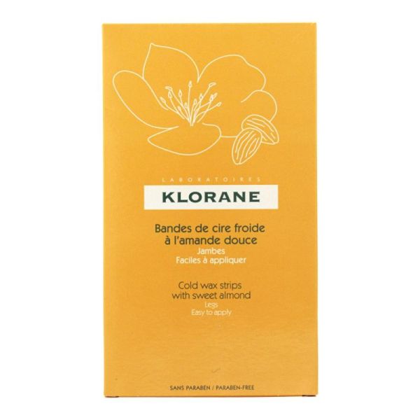 Klorane bandes de cire froide à l'amande douce jambes