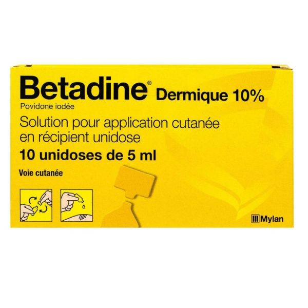 Betadine Dermique 10 Doses 10ml