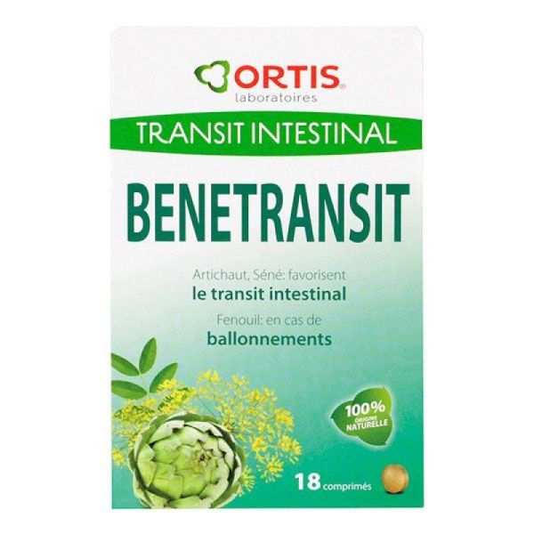 Benetransit Ortis transit intestinal x 18 comprimés