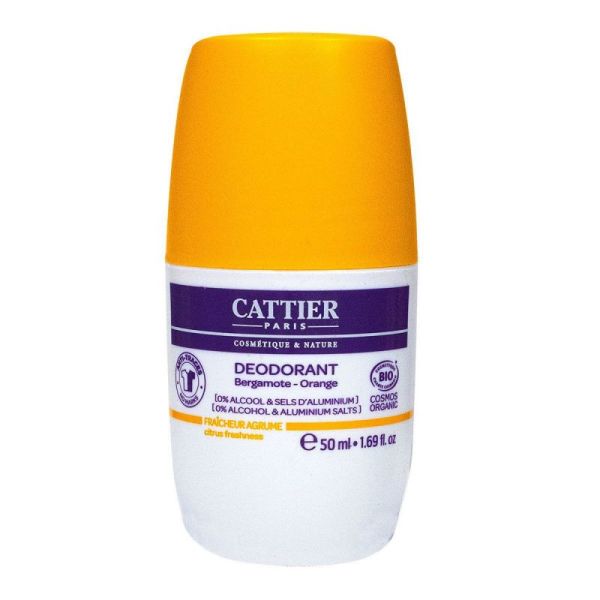 Cattier Deo Roll-on Agrume 50ml