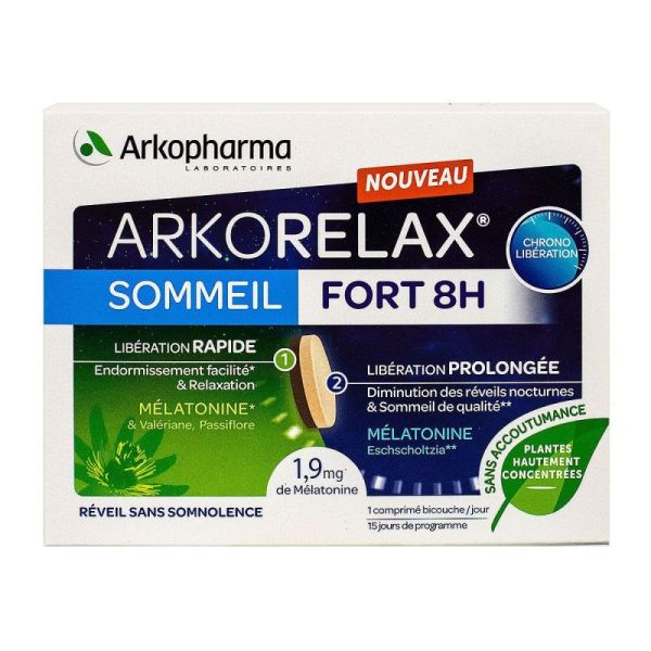 Arkorelax Sommeil Fort 8 Heures 15 Comp