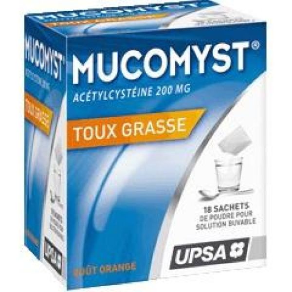 Mucomyst 200mg 18 sachets