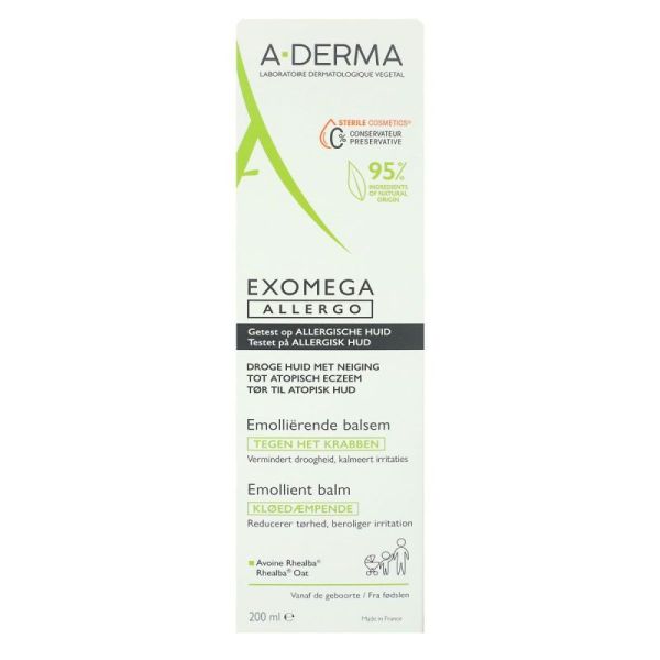 Aderma Exomega Allergo Baume 200Ml