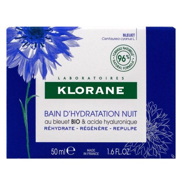 Klorane Bleuet Bain Hydratation Nuit 50ml