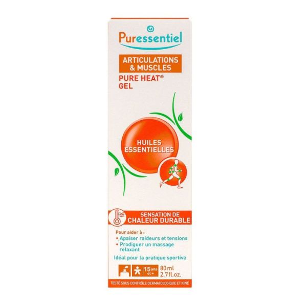 Pure Heat Gel articulations et muscles huiles essentielles 80ml