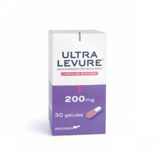 Ultra levure 200mg 30 gélules