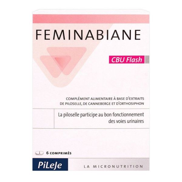Pileje Feminabiane CBU flash 6 comprimés