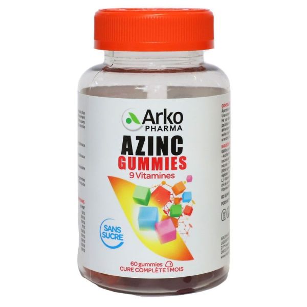 Azinc Adultes Gum Multivit X60