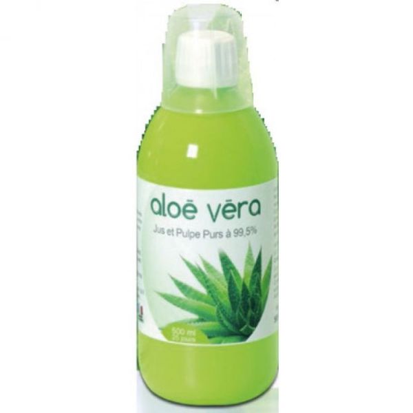Aloe vera jus et pulpe pur à 99,5% 500mL