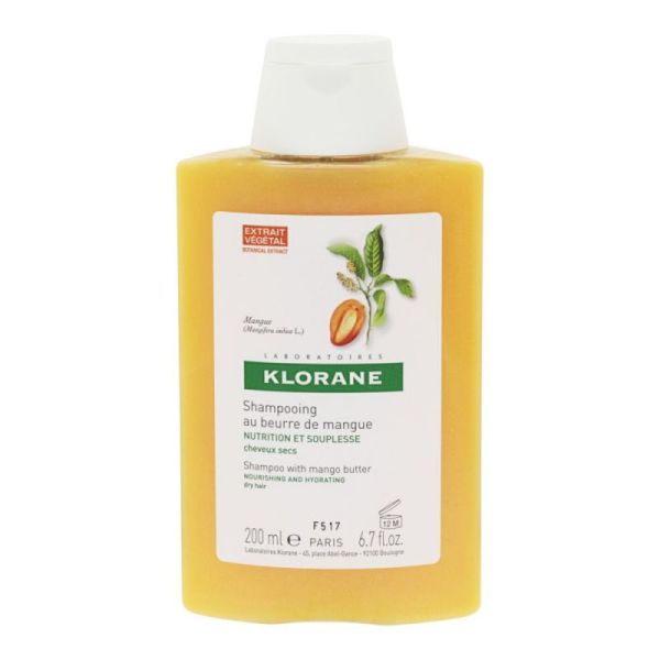 Shampooing au Beurre de Mangue Cheveux Secs - 200 ml