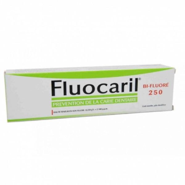 Fluocaril bi-fluoré 250mg prévention caries goût menthe 125mL