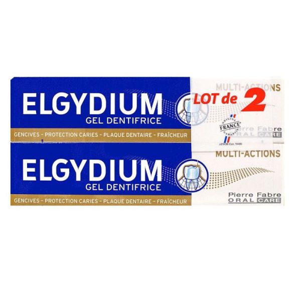 Elgydium Dentif Multi-action Lot2x75ml
