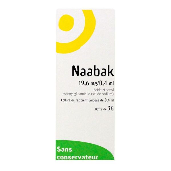 Naabak 19,6mg/0,4ml Collyre 36unidoses