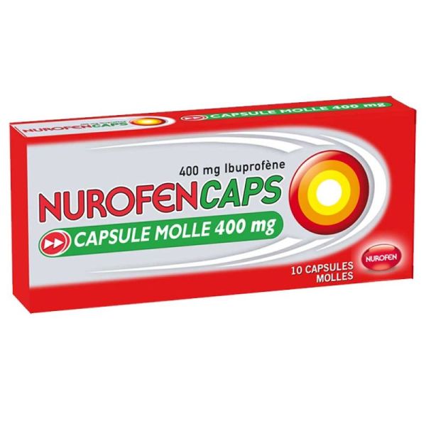 Nurofencaps 400mg 10 capsules molles