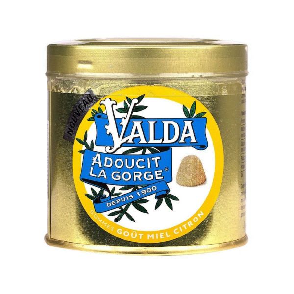 Valda Gommes Miel-citron sans sucres 160g