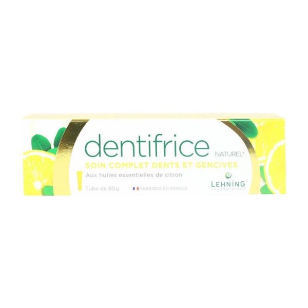 Lehning Dentifrice Citron Homeo 50ml