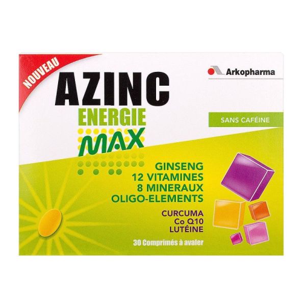 Azinc Energie Max  Ginseng Cpr Bt30